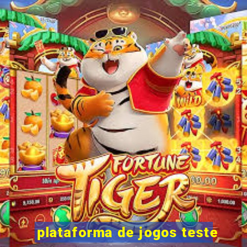 plataforma de jogos teste